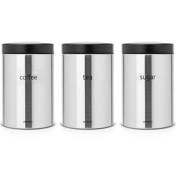 Набор контейнеров 3 шт, 1,4л, стальной матовый, Brabantia, 314926 - изобр. 7