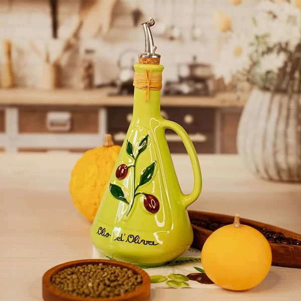 Бутылка для масла Verde Mela 750 мл, керамика, Nuova Cer, Италия, 8655-VML - изобр. 10