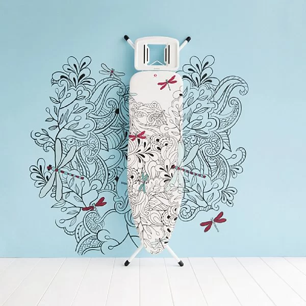 Гладильная доска 124х38 см, декор чехла "Стрекозы", Brabantia, Бельгия, 111181 - изобр. 11