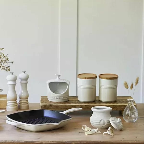 Банка для хранения чеснока 12 см, материал керамика, цвет белый, Le Creuset, Франция, 70832307160000 - изобр. 11