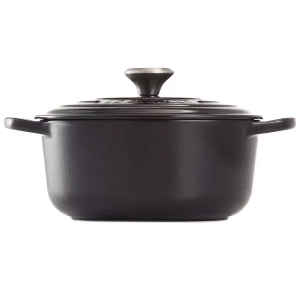 Кастрюля с крышкой 26 см, материал чугун, цвет черный матовый, Le Creuset, Франция, 21177260000430 - изобр. 8