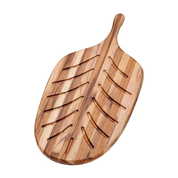 Доска для нарезки хлеба Canoe 48х23x1,3 см, древесина тика, Teakhaus, США, TH701 - изобр. 7