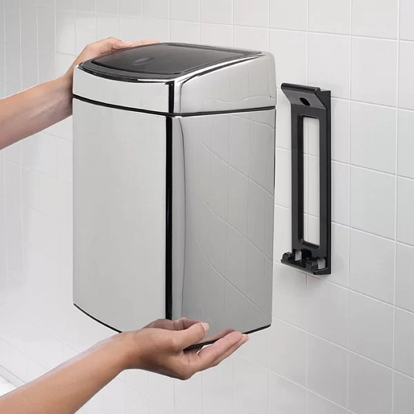 Мусорный бак Touch Bin 10л, полированная сталь, Brabantia, 477201 - изобр. 14