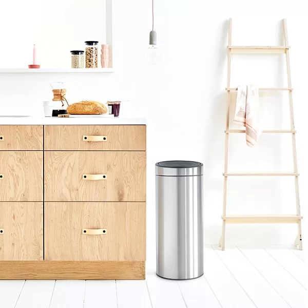 Мусорный бак Touch Bin New 30л, стальной матовый, Brabantia, 115462 - изобр. 10