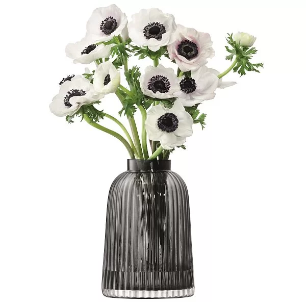 Ваза Pleat 21 см цвет серый, выдувное стекло, LSA International, Великобритания, G1399-20-847 - изобр. 8