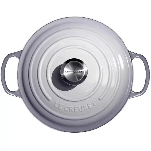 Кастрюля высокая с крышкой 24 см, объем 5,3 л, материал эмалированный чугун, цвет серый омбре, Le Creuset, Франция, 21177246844430 - изобр. 8