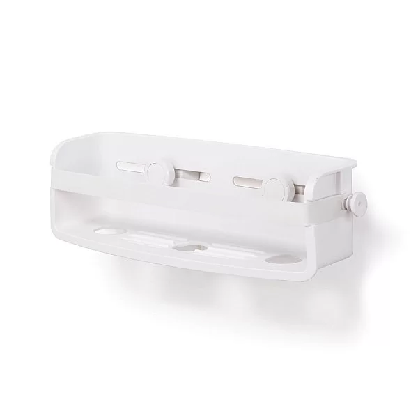 Полочка для душа Flex 33х10х9 см, цвет белый, материал пластик + резина, Umbra, Канада, 1004001-660 - изобр. 7