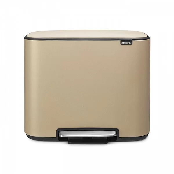 Мусорный бак 3 секции Pedal Bin Bo, 3x11л, цвет минерально-золотой, Brabantia, 121500 - изобр. 7
