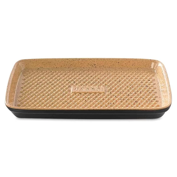 Планча Lafer BBQ с рифленой поверхностью для гриля 34х23х3,1 см, глина, внешнее огнеупорное покрытие, Roemertopf, Германия, 03806 - изобр. 7