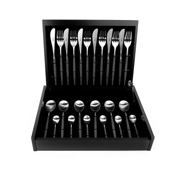 Набор столовых приборов Mio Matte Grey на 6 персон, 24 предмета, цвет cерый, нержавеющая сталь, Cutipol, Португалия, MI.006 GR - изобр. 12