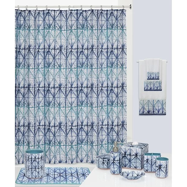 Стакан для зубной пасты Shibori 9х9х12 см, материал керамика, Creative Bath, США, SHB11IND - изобр. 9
