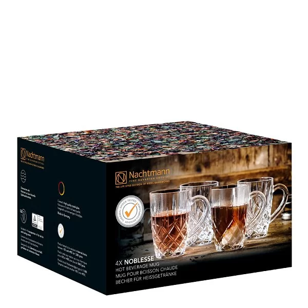 Набор из 4 кружек для горячих напитков Hot Beverages, объем 347 мл, хрусталь, Nachtmann, Германия, 104049 - изобр. 9