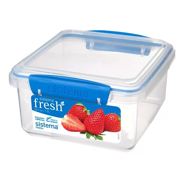 Контейнер пищевой FRESH 15,5х15х8 см, материал пластик, цвет голубой, Sistema, Новая Зеландия, SI921650 - изобр. 7