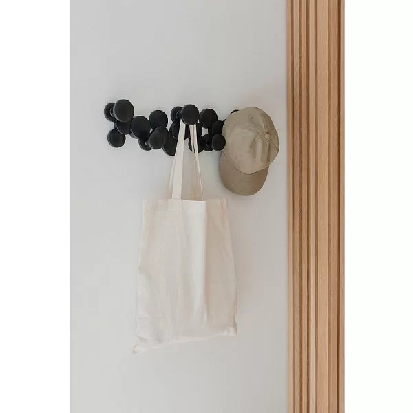 Вешалка настенная Bubble Hook 48,3х14,4х7,3 см, цвет черный, материал пластик, Umbra, Канада, 1010187-040 - изобр. 9