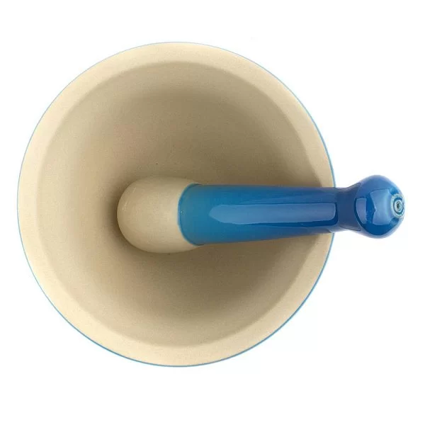 Ступка с пестиком 300 мл, материал керамика, цвет синий, Le Creuset, Франция, 91003400310000 - изобр. 8