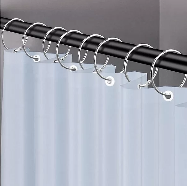 Набор из 12 крючков для шторки &quot;O&quot; Type Hooks Chrome 5,5х5,5 см, металл, Carnation Home Fashions, США, SLM-O/03 - изобр. 8