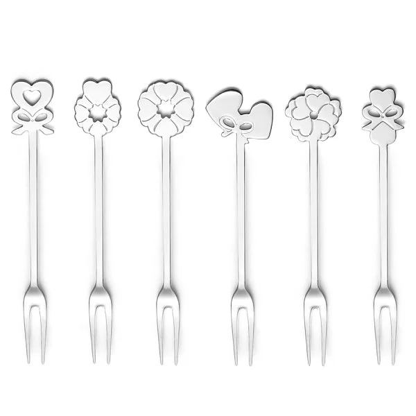 Набор из 6 вилок для закусок Cutlery Love, нержавеющая сталь, Guzzini, Италия, 26842063 - изобр. 7