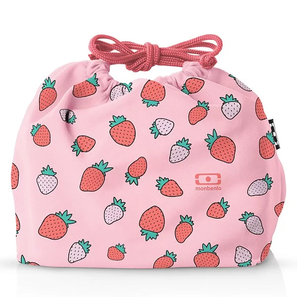 Мешочек для ланча MB Pochette Strawberry, цвет розовый, полиэстер, Франция, Monbento, 22184013 - изобр. 7