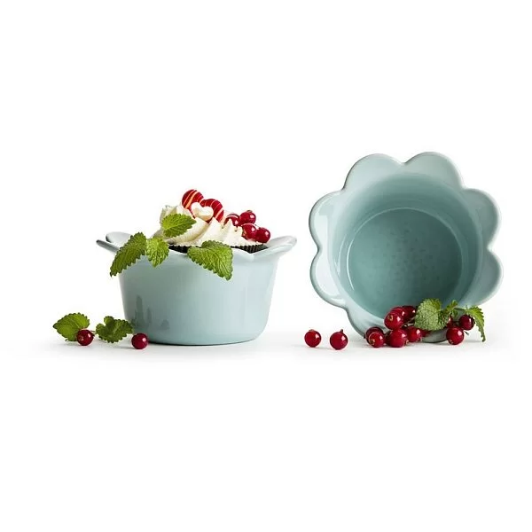 Набор 2-х рамекинов Flower Piccadilly, 230 мл, керамика, цвет голубой, SagаForm, Швеция, 5017321 - изобр. 7