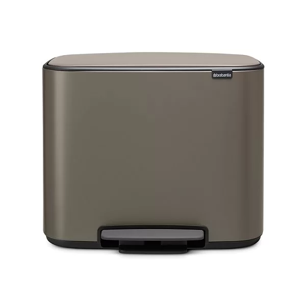 Мусорный бак 2 секции Pedal Bin Bo, платиновый, 11+23л, Brabantia, 121203 - изобр. 7