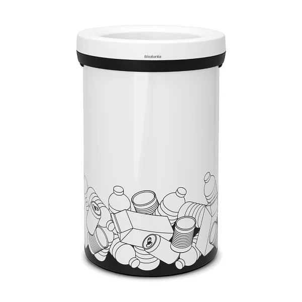Мусорный бак открытый 60л, белый, Brabantia, 401985 - изобр. 7