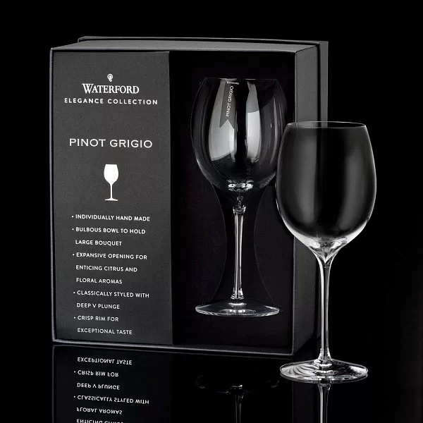 Набор из 2 бокалов для белого вина Elegance Pinot Grigio 520 мл, ручная работа, хрусталь, Waterford, Ирландия, 40001098 - изобр. 8