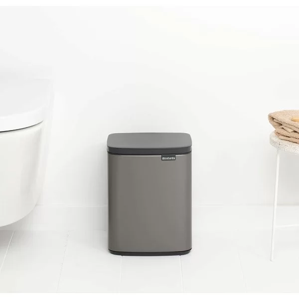 Мусорный бак Bo 7 л, 32x24x21 см, нержавеющая сталь, цвет платиновый, Brabantia, Бельгия, 222924 - изобр. 11