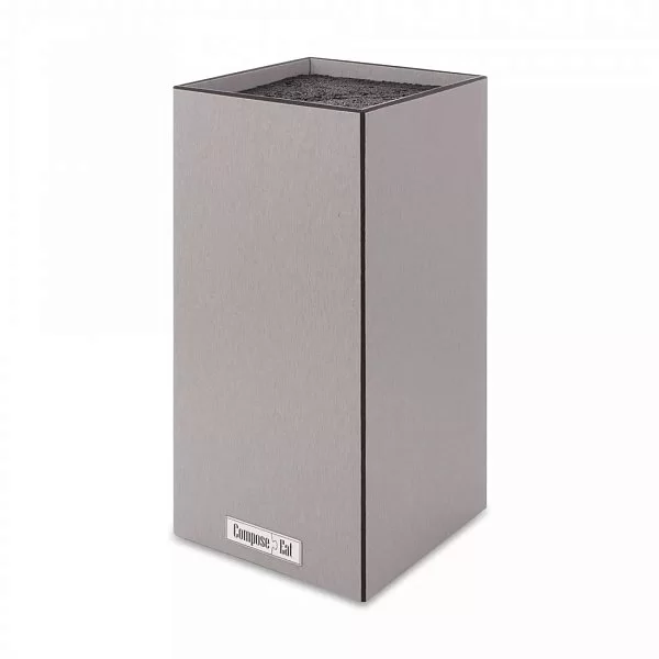 Подставка для кухонных ножей 11х11х24 см, композитный материал, цвет стальной, ComposeEat, PDN115013OA4 - изобр. 7