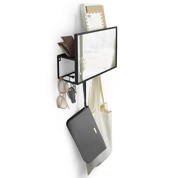 Органайзер Cubiko 32x10,6x20,3 см, материал зеркальное полотно + сталь, цвет черный, Umbra, Канада, 1012828-040 - изобр. 10