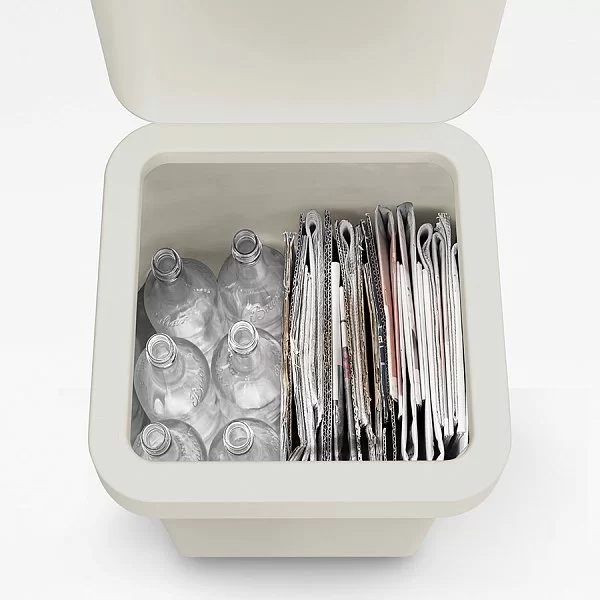 Контейнер для мусора с двумя баками Totem Pop 40 л, сталь, цвет серый, Joseph Joseph, Великобритания, 30092 - изобр. 16