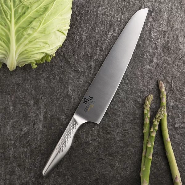 Нож кухонный поварской Gyuto, длина лезвия 21 см, сталь DSR1K6, Kai, Япония, KAI-AB-5159 - изобр. 11