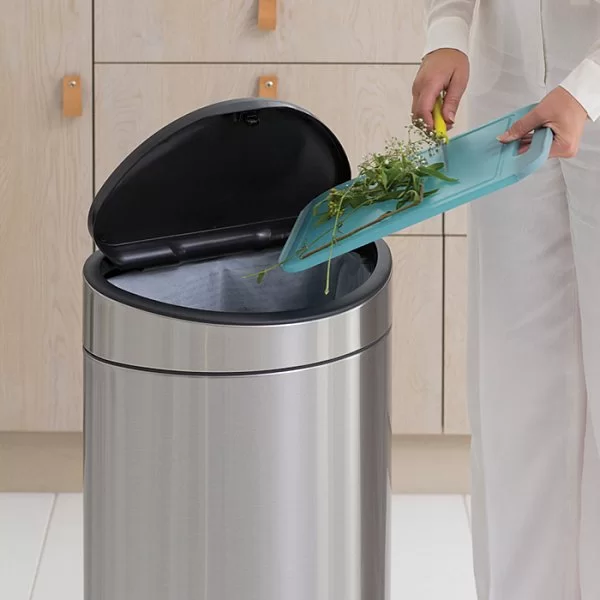 Мусорный бак Touch Bin New 40л, матовая сталь, Brabantia, 114809, 114809 - изобр. 10