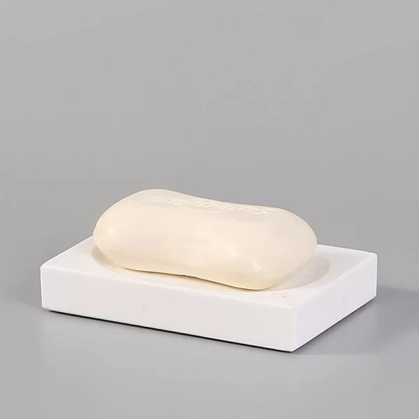 Мыльница Crestola, 12х8 см, цвет белый, мрамор, Kassatex, OLA-SD-W - изобр. 8