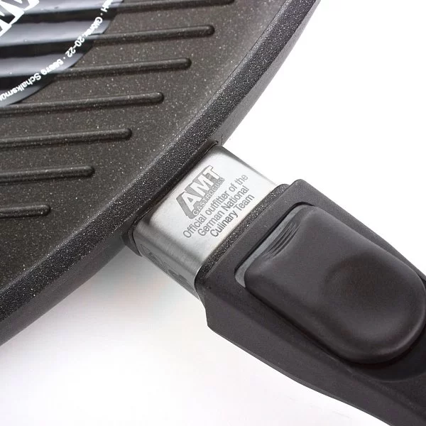 Сковорода-гриль с антипригарным покрытием 28х28см, съемная ручка, AMT Gastroguss, AMT E285G - изобр. 9