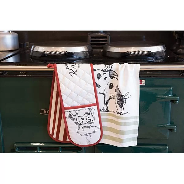 Набор из 2-х полотенец FARMHOUSE 70x47 см, хлопок, цвет белый, Kitchen Craft, Великобритания, KCFHTTPK2 - изобр. 8