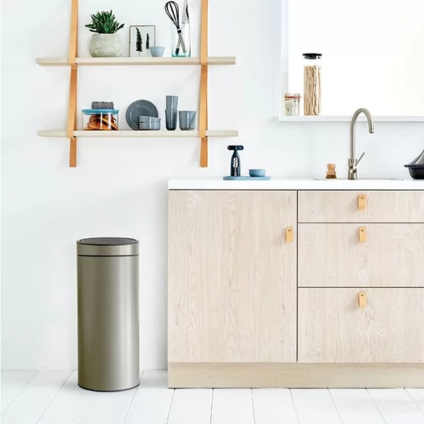Мусорный бак Touch Bin New 30л, платиновый, Brabantia, 115363 - изобр. 10