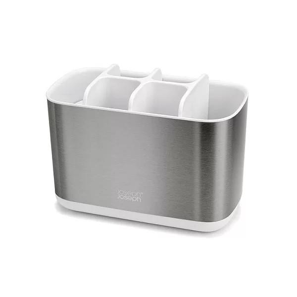 Органайзер для зубных щеток EasyStore Steel большой 9,1х12,7х17 см, пластик ABS, цвет белый, Joseph Joseph, Великобритания, 70531 - изобр. 7