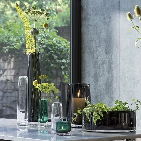 Ваза Stems Mini 10см, выдувное стекло, цвет зеленый, LSA International, Великобритания, G924-10-895 - изобр. 8