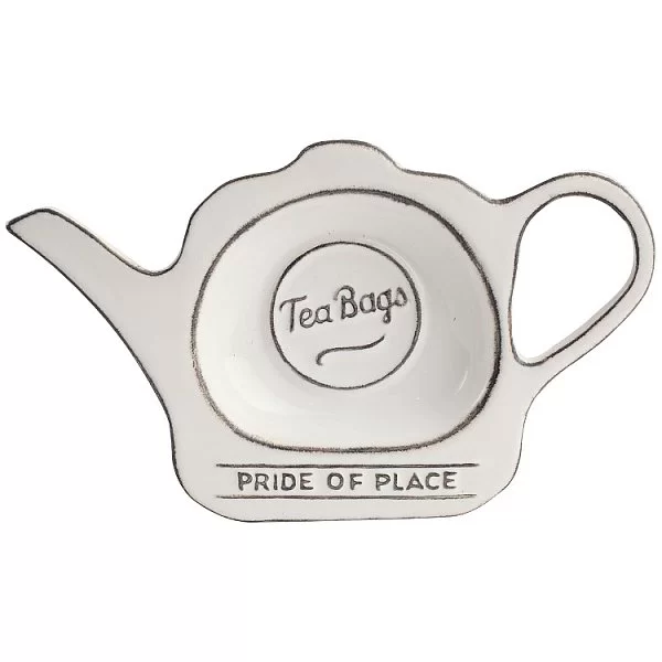 Подставка для чайных пакетиков Pride of Place Old White, длина 16,5 см, цвет белый, керамика, T&G, Великобритания, 18080 - изобр. 7