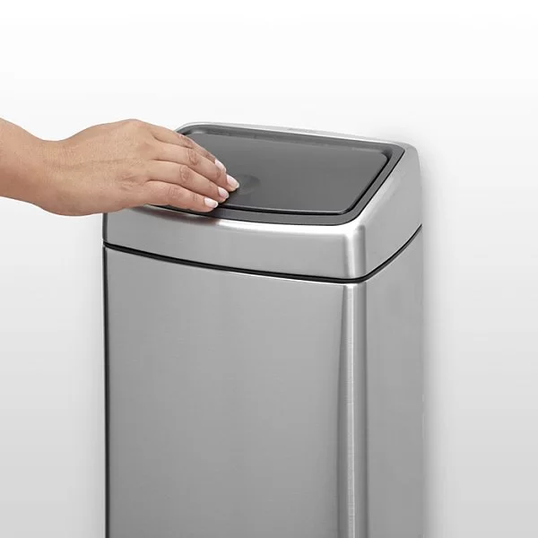 Мусорный бак Touch Bin 10л, матовая сталь, Brabantia, 477225 - изобр. 8