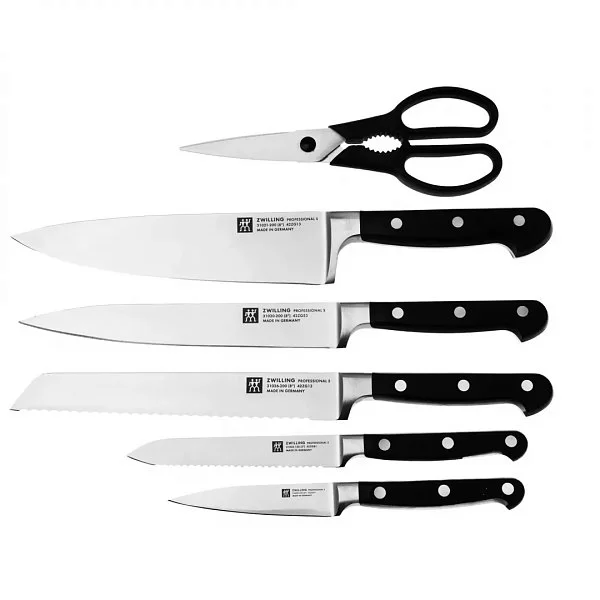 Набор кухонных ножей с заточкой Professional S, 7 предметов, цвет антрацитовый, Zwilling J.A. Henckels, Германия, 1027275 - изобр. 8