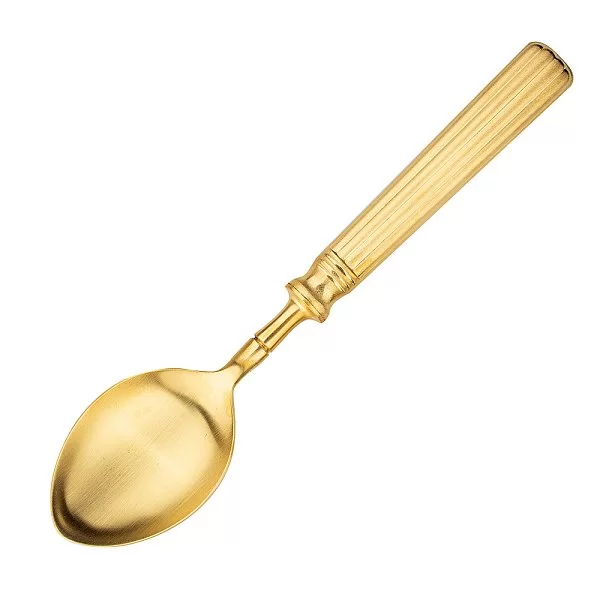 Набор столовых приборов на 6 персон Line Matte Gold Brushed 24 предмета, нержавеющая сталь 18/10 + позолота, Cutipol, Португалия, L.006 GB - изобр. 14