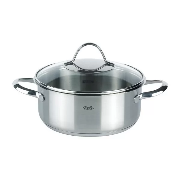 Кастрюля низкая с крышкой из нержавеющей стали Paris 2,4 л диаметр 20 см, Fissler, Германия, 212420 - изобр. 7
