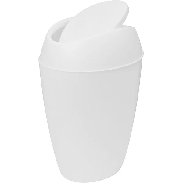 Корзина для мусора с крышкой Twirla 9 л, 22x36x26 см, материал полипропилен, цвет белый, Umbra, Канада, 1012978-661 - изобр. 10