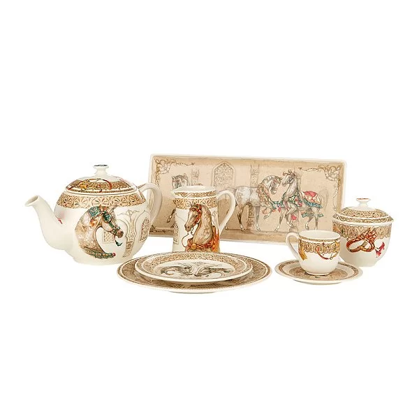 Стакан для эспрессо "Лошади ветра" 90 мл, высота 6,7 см, материал фаянс, Gien, Франция, 1751C2TP30 - изобр. 8