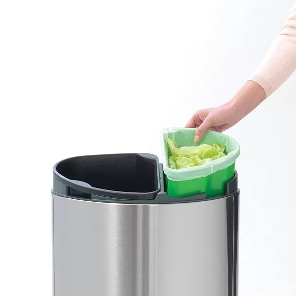 Мусорный бак 2 секции Touch Bin New, 10+23л, Brabantia, 112867 - изобр. 13