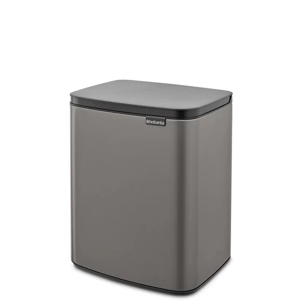Мусорный бак Bo 12 л, 38x30x23 см, нержавеющая сталь, цвет платиновый, Brabantia, Бельгия, 230387 - изобр. 7
