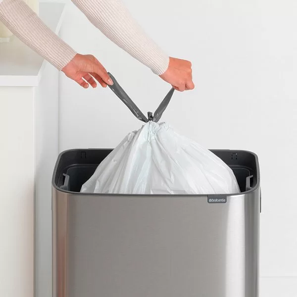 Мусорный бак Touch Bin Bo объем 60 л, 54,5x31,2x65,6 см, нержавеющая сталь, цвет стальной матовый, Brabantia, Бельгия, 223082 - изобр. 13