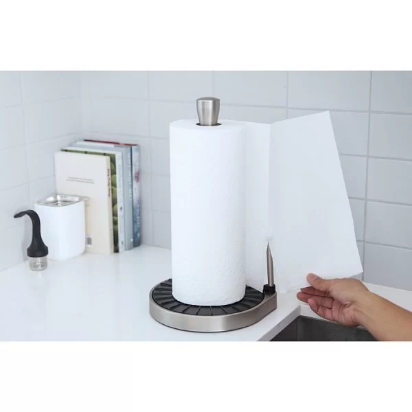 Держатель для бумажных полотенец Click&Tear 36х21 см, материал сталь + пластик, Umbra, Канада, 1011556-047 - изобр. 9