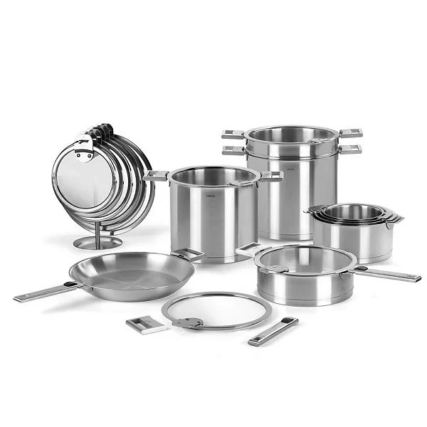 Высокая кастрюля Strate 5,3 л, диаметр 20 см, матовая нержавеющая сталь 18/10, Cristel, Франция, M20QL - изобр. 11